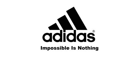 adidas slogan and logo.